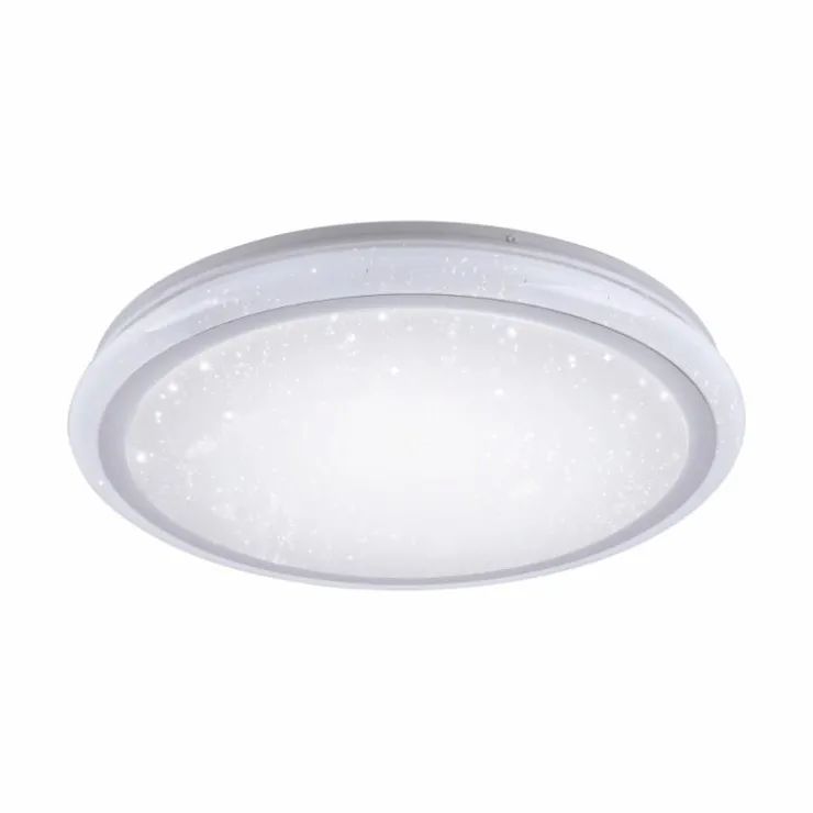 Luminaires Leuchten Direkt Éclairage Led|Plafonnier Leuchten Direkt Luisa LED Blanc, 2 lumières, Télécommandes, Changeur de couleurs