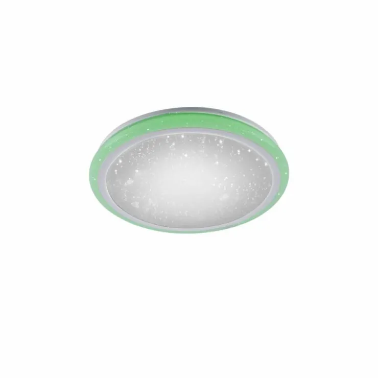 Luminaires Leuchten Direkt Éclairage Led|Plafonnier Leuchten Direkt Luisa LED Blanc, 2 lumières, Télécommandes, Changeur de couleurs