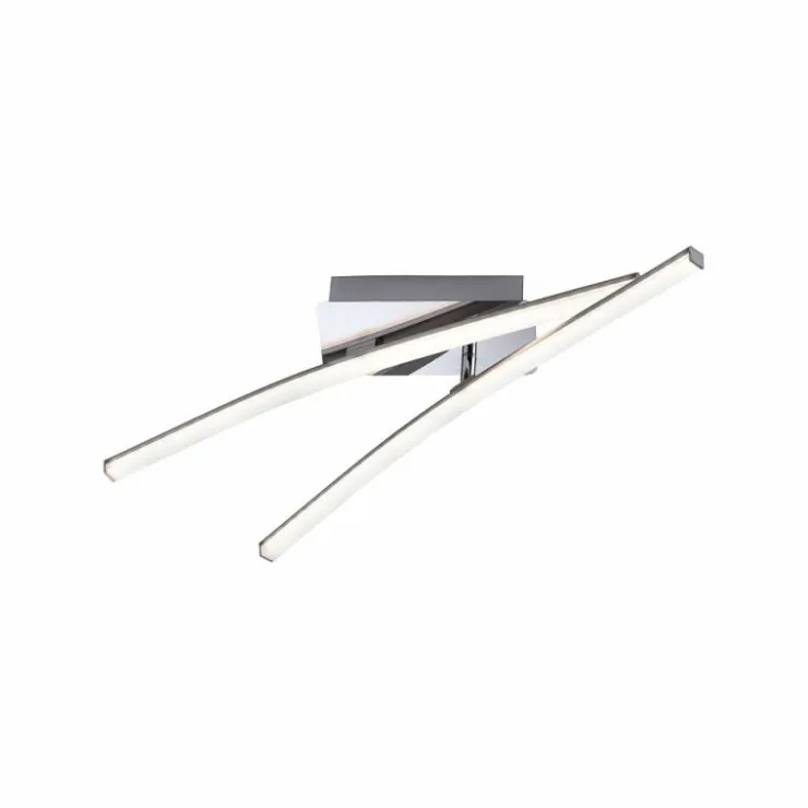 Luminaires Leuchten Direkt Éclairage Led|Plafonnier Leuchten Direkt Simon LED Chrome, 2 lumières