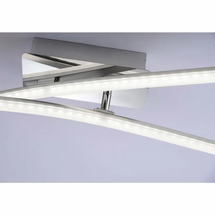 Luminaires Leuchten Direkt Éclairage Led|Plafonnier Leuchten Direkt Simon LED Chrome, 2 lumières