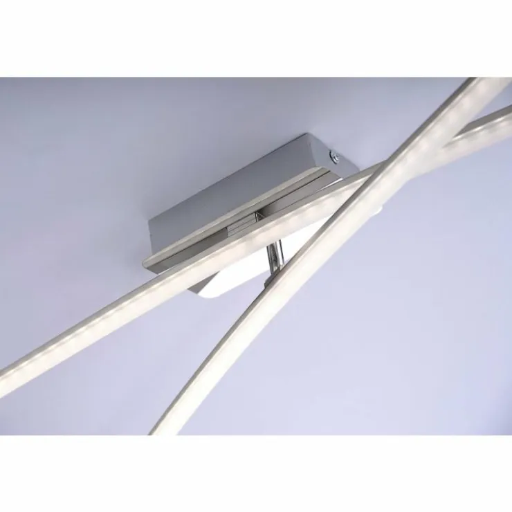 Luminaires Leuchten Direkt Éclairage Led|Plafonnier Leuchten Direkt Simon LED Chrome, 2 lumières