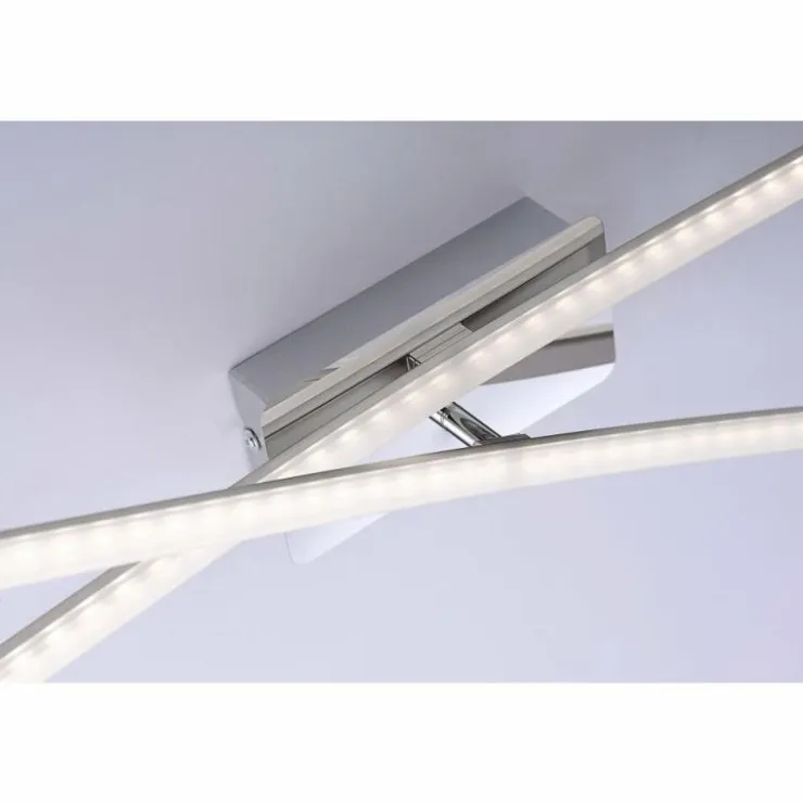 Luminaires Leuchten Direkt Éclairage Led|Plafonnier Leuchten Direkt Simon LED Chrome, 2 lumières