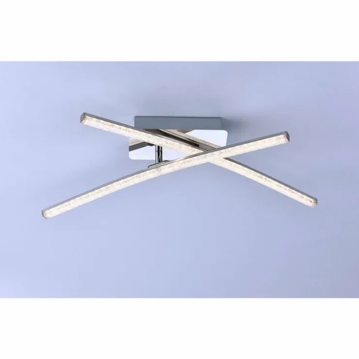 Luminaires Leuchten Direkt Éclairage Led|Plafonnier Leuchten Direkt Simon LED Chrome, 2 lumières