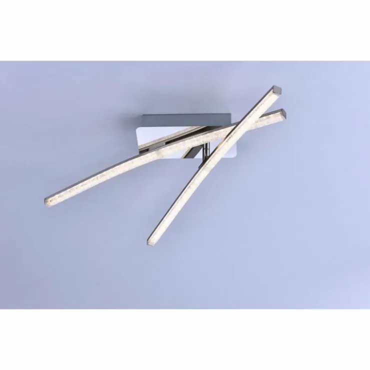 Luminaires Leuchten Direkt Éclairage Led|Plafonnier Leuchten Direkt Simon LED Chrome, 2 lumières