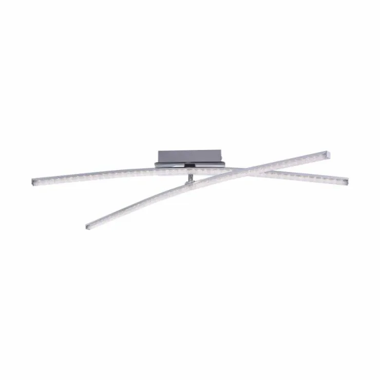 Luminaires Leuchten Direkt Éclairage Led|Plafonnier Leuchten Direkt Simon LED Chrome, 2 lumières