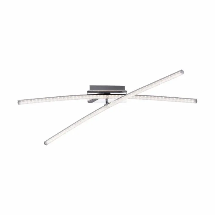 Luminaires Leuchten Direkt Éclairage Led|Plafonnier Leuchten Direkt Simon LED Chrome, 2 lumières