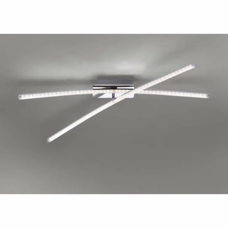 Luminaires Leuchten Direkt Éclairage Led|Plafonnier Leuchten Direkt Simon LED Chrome, 2 lumières