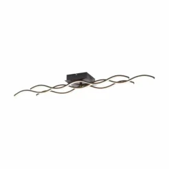 Luminaires Leuchten Direkt Éclairage Led|Plafonnier Leuchten Direkt Wave LED Noir, 3 lumières