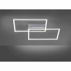Luminaires Leuchten Direkt Éclairage Led|Plafonnier Leuchten Direkt IVEN LED Acier inoxydable, 2 lumières, Télécommandes