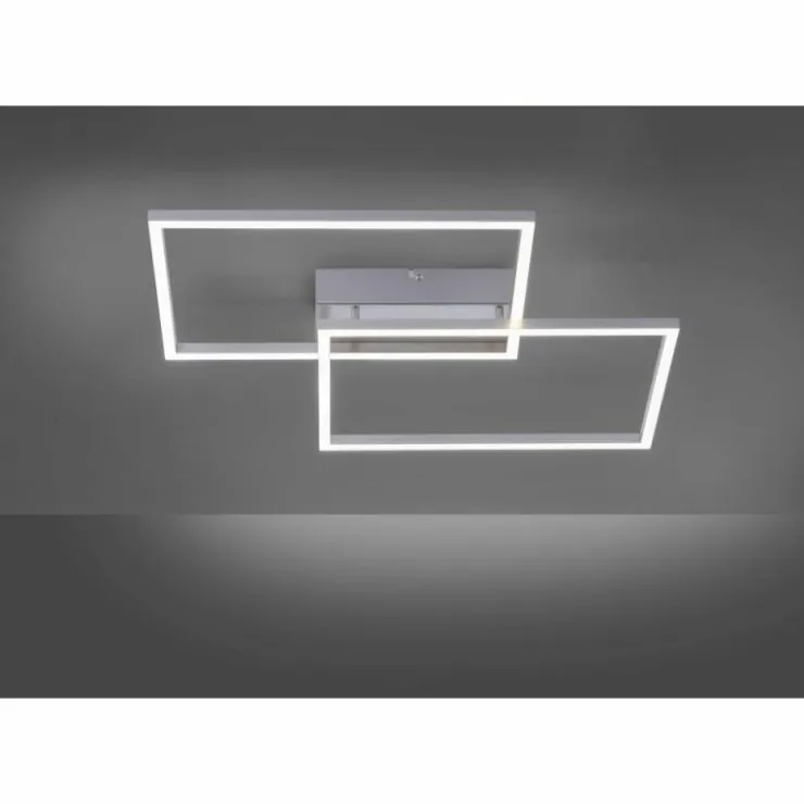 Luminaires Leuchten Direkt Éclairage Led|Plafonnier Leuchten Direkt IVEN LED Acier inoxydable, 2 lumières, Télécommandes
