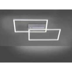 Luminaires Leuchten Direkt Éclairage Led|Plafonnier Leuchten Direkt IVEN LED Acier inoxydable, 2 lumières, Télécommandes
