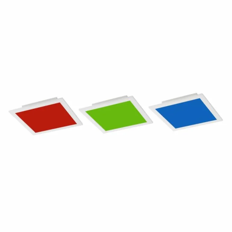 Plafonnier Leuchten Direkt Ls-FLAT LED Blanc, 1 lumière, Télécommandes, Changeur de couleurs