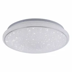 Plafonnier Leuchten Direkt Ls-JUPI LED Blanc, 1 lumière, Télécommandes, Changeur de couleurs