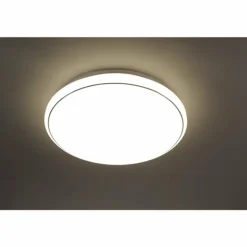 Plafonnier Leuchten Direkt Ls-JUPI LED Blanc, 1 lumière, Télécommandes, Changeur de couleurs