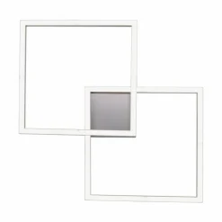 Plafonnier Leuchten Direkt Ls-MAXI LED Acier inoxydable, 2 lumières, Télécommandes, Changeur de couleurs