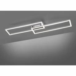 Plafonnier Leuchten Direkt Ls-MAXI LED Acier inoxydable, 1 lumière, Télécommandes, Changeur de couleurs