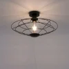 Luminaires Leuchten Direkt Plafonniers|Plafonnier Leuchten Direkt PORTO Noir, 1 lumière