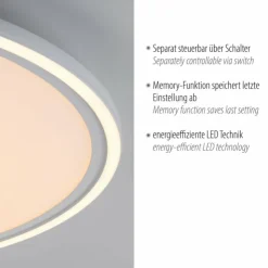 Luminaires Leuchten Direkt Éclairage Led|Plafonnier Leuchten Direkt BEDGING LED Blanc, 2 lumières
