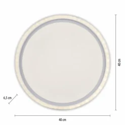 Luminaires Leuchten Direkt Éclairage Led|Plafonnier Leuchten Direkt BEDGING LED Blanc, 2 lumières