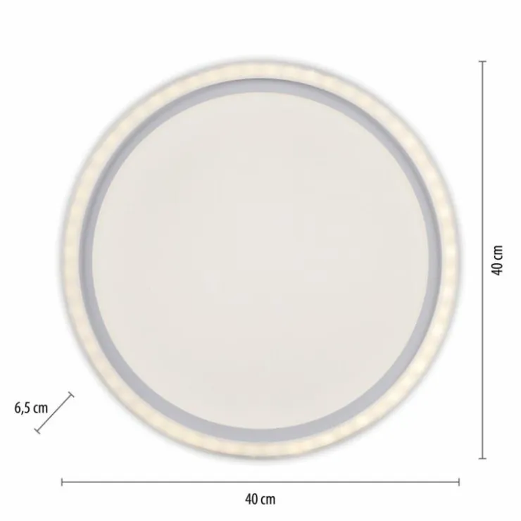 Luminaires Leuchten Direkt Éclairage Led|Plafonnier Leuchten Direkt BEDGING LED Blanc, 2 lumières