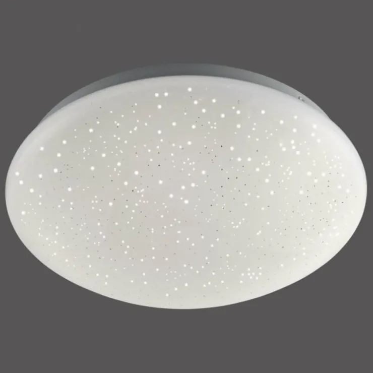Luminaires Leuchten Direkt Éclairage Led|Plafonnier Leuchten-Direkt SKYLER LED Acier brossé, Blanc, 1 lumière, Télécommandes, Changeur de couleurs