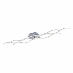 Luminaires Leuchten Direkt Éclairage Led|Plafonnier Leuchten-Direkt Wave LED Acier inoxydable, 3 lumières