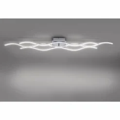 Luminaires Leuchten Direkt Éclairage Led|Plafonnier Leuchten-Direkt Wave LED Acier inoxydable, 3 lumières