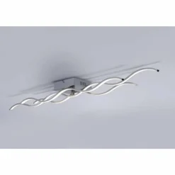 Luminaires Leuchten Direkt Éclairage Led|Plafonnier Leuchten-Direkt Wave LED Acier inoxydable, 3 lumières