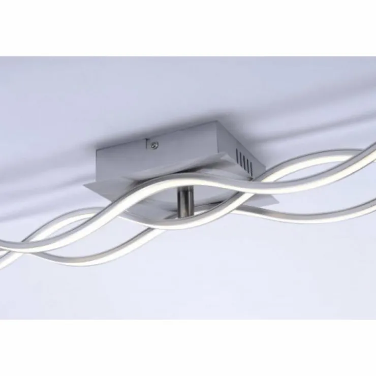 Luminaires Leuchten Direkt Éclairage Led|Plafonnier Leuchten-Direkt Wave LED Nickel mat, 1 lumière