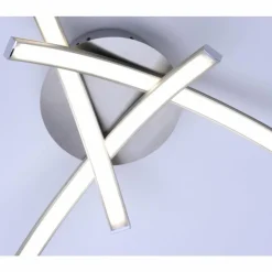 Luminaires Leuchten Direkt Éclairage Led|Plafonnier Leuchten-Direkt VALERIE LED Acier inoxydable, 3 lumières
