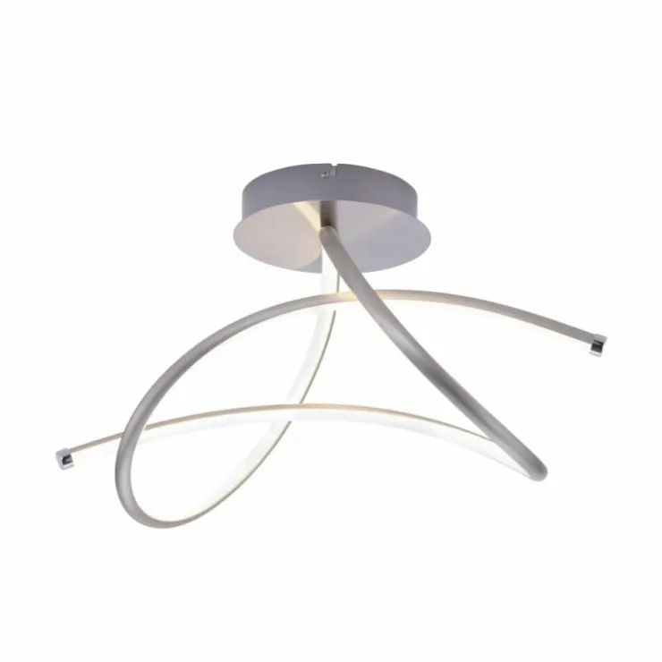 Luminaires Leuchten Direkt Éclairage Led|Plafonnier Leuchten-Direkt VIOLETTA LED Acier inoxydable, 1 lumière