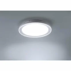 Plafonnier Leuchten-Direkt MEDION-LARS LED Chrome, 1 lumière, Changeur de couleurs