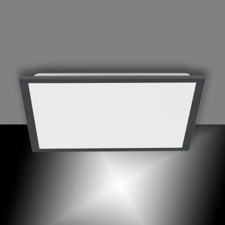 Luminaires Leuchten Direkt Éclairage Led|Plafonnier Leuchten-Direkt FLAT LED Noir, 1 lumière, Télécommandes