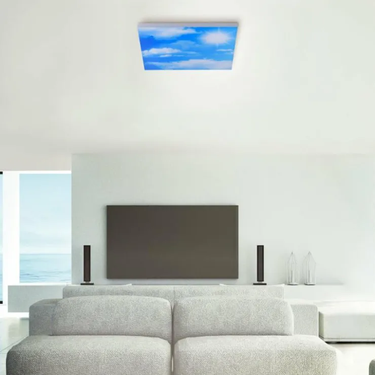 Luminaires Leuchten Direkt Éclairage Led|Plafonnier Leuchten-Direkt CLOUD LED Blanc, 1 lumière, Télécommandes