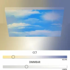 Luminaires Leuchten Direkt Éclairage Led|Plafonnier Leuchten-Direkt CLOUD LED Blanc, 1 lumière, Télécommandes