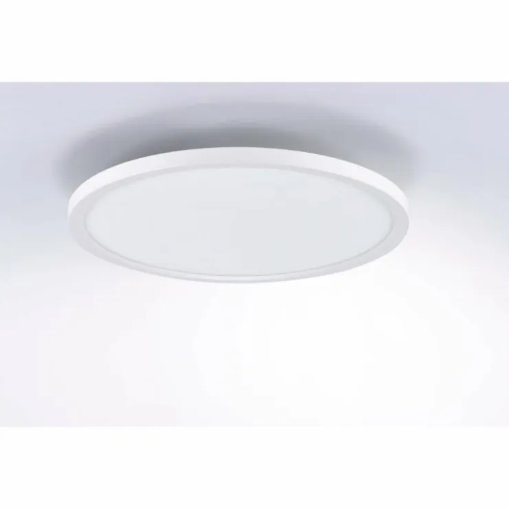 Luminaires Leuchten Direkt Éclairage Led|Plafonnier Leuchten-Direkt FLAT LED Blanc, 1 lumière, Télécommandes