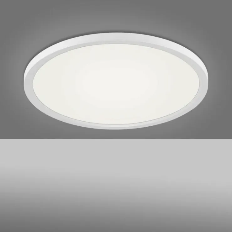 Luminaires Leuchten Direkt Éclairage Led|Plafonnier Leuchten-Direkt FLAT LED Blanc, 1 lumière, Télécommandes