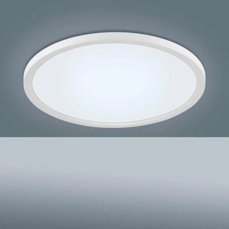 Luminaires Leuchten Direkt Éclairage Led|Plafonnier Leuchten-Direkt FLAT LED Blanc, 1 lumière, Télécommandes