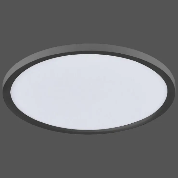 Luminaires Leuchten Direkt Éclairage Led|Plafonnier Leuchten-Direkt FLAT LED Noir, 1 lumière, Télécommandes