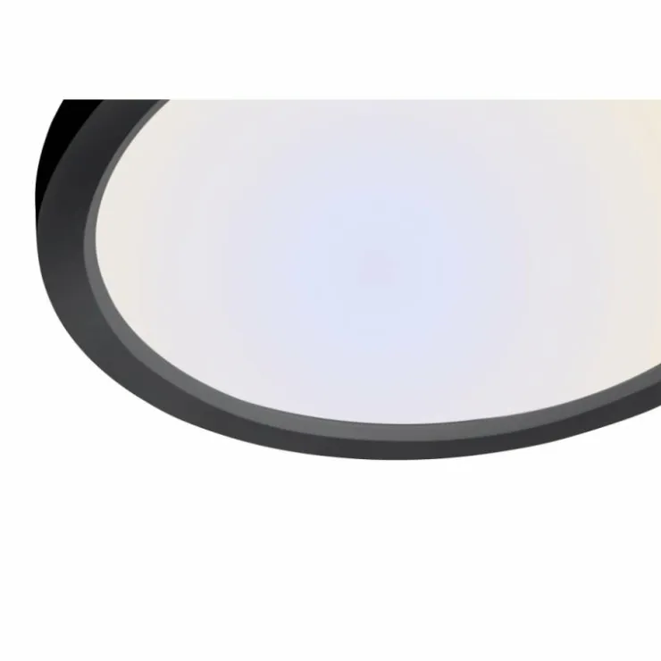 Luminaires Leuchten Direkt Éclairage Led|Plafonnier Leuchten-Direkt FLAT LED Noir, 1 lumière, Télécommandes