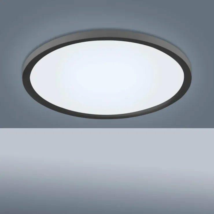 Luminaires Leuchten Direkt Éclairage Led|Plafonnier Leuchten-Direkt FLAT LED Noir, 1 lumière, Télécommandes