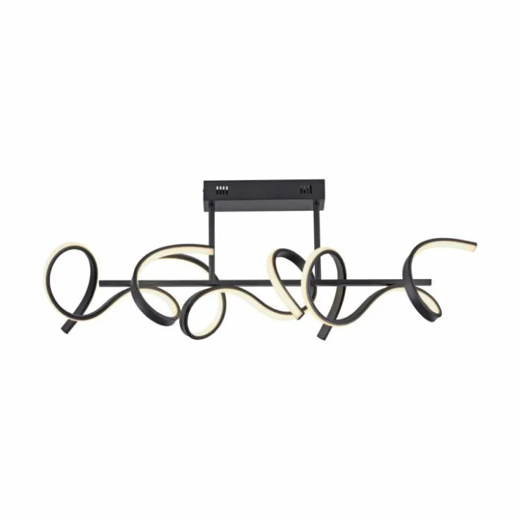 Luminaires Leuchten Direkt Éclairage Led|Plafonnier Leuchten-Direkt CURLS LED Noir, 3 lumières