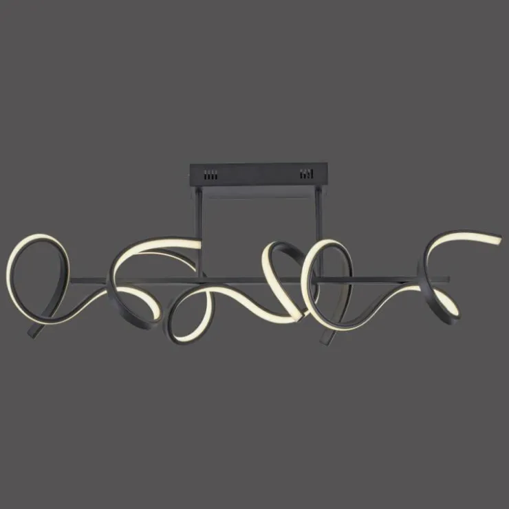 Luminaires Leuchten Direkt Éclairage Led|Plafonnier Leuchten-Direkt CURLS LED Noir, 3 lumières