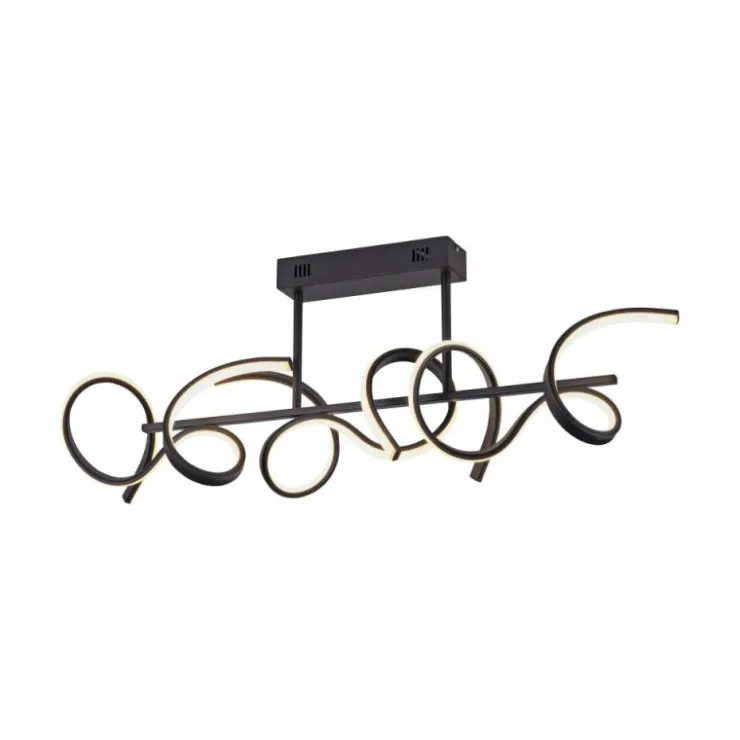 Luminaires Leuchten Direkt Éclairage Led|Plafonnier Leuchten-Direkt CURLS LED Noir, 3 lumières