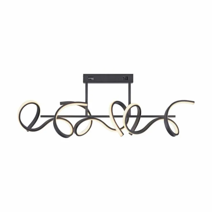 Luminaires Leuchten Direkt Éclairage Led|Plafonnier Leuchten-Direkt CURLS LED Noir, 3 lumières