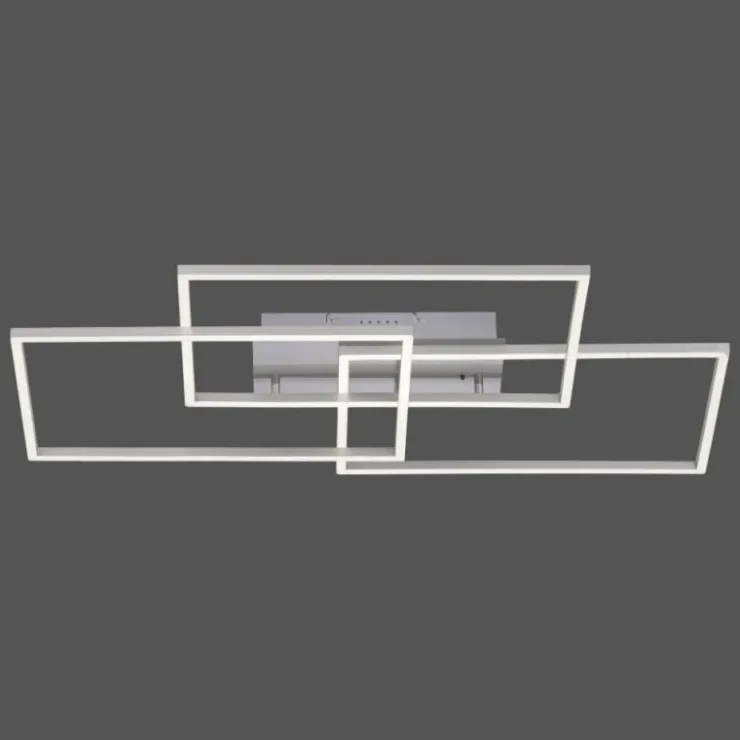 Luminaires Leuchten Direkt Éclairage Led|Plafonnier Leuchten-Direkt IVEN LED Nickel mat, 3 lumières, Télécommandes