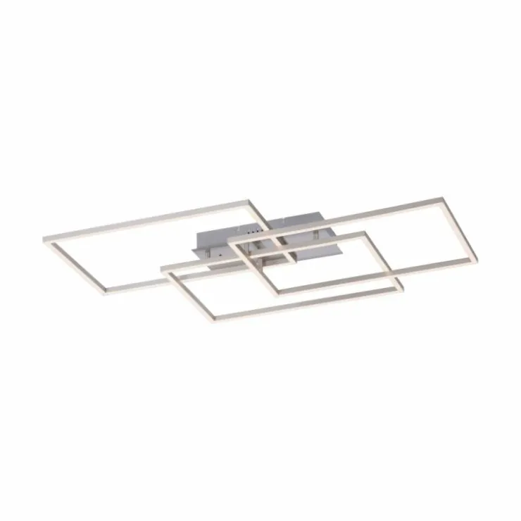 Luminaires Leuchten Direkt Éclairage Led|Plafonnier Leuchten-Direkt IVEN LED Nickel mat, 3 lumières, Télécommandes