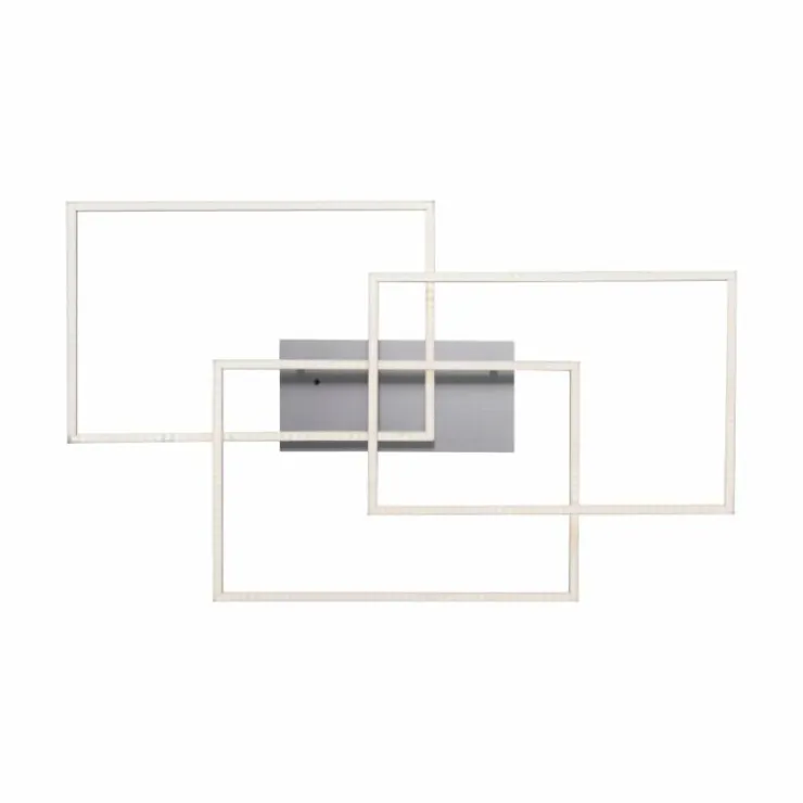 Luminaires Leuchten Direkt Éclairage Led|Plafonnier Leuchten-Direkt IVEN LED Nickel mat, 3 lumières, Télécommandes