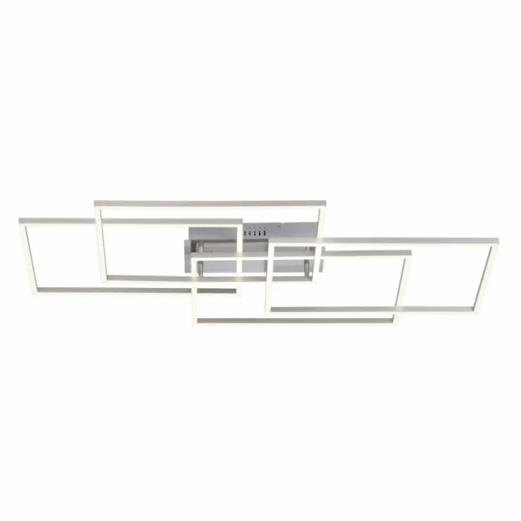 Luminaires Leuchten Direkt Éclairage Led|Plafonnier Leuchten-Direkt IVEN LED Nickel mat, 4 lumières, Télécommandes