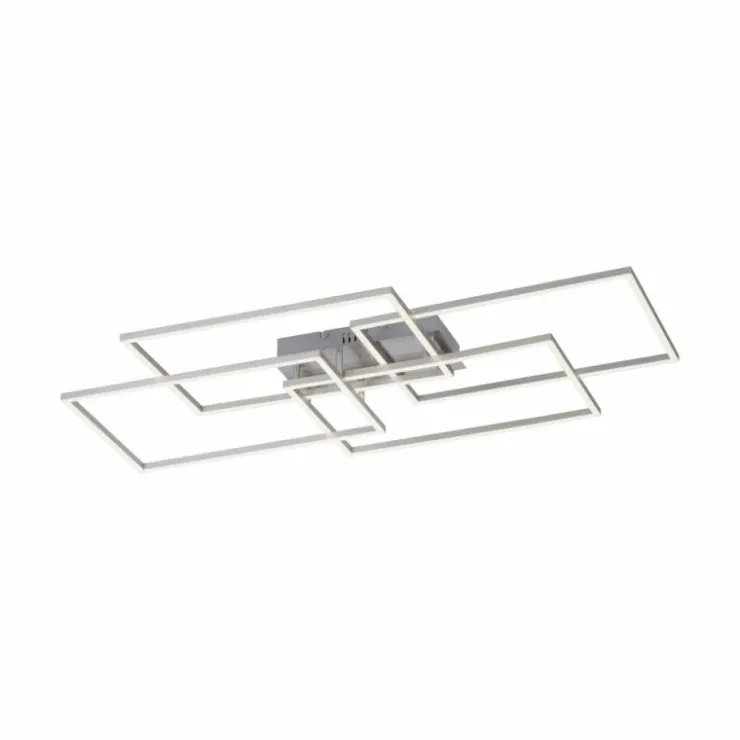 Luminaires Leuchten Direkt Éclairage Led|Plafonnier Leuchten-Direkt IVEN LED Nickel mat, 4 lumières, Télécommandes